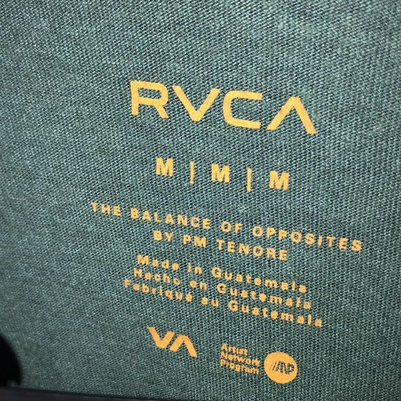 RVCA Green Lightweight Hoodie - Picture 2 of 4